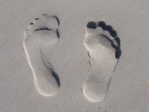 Feet prints